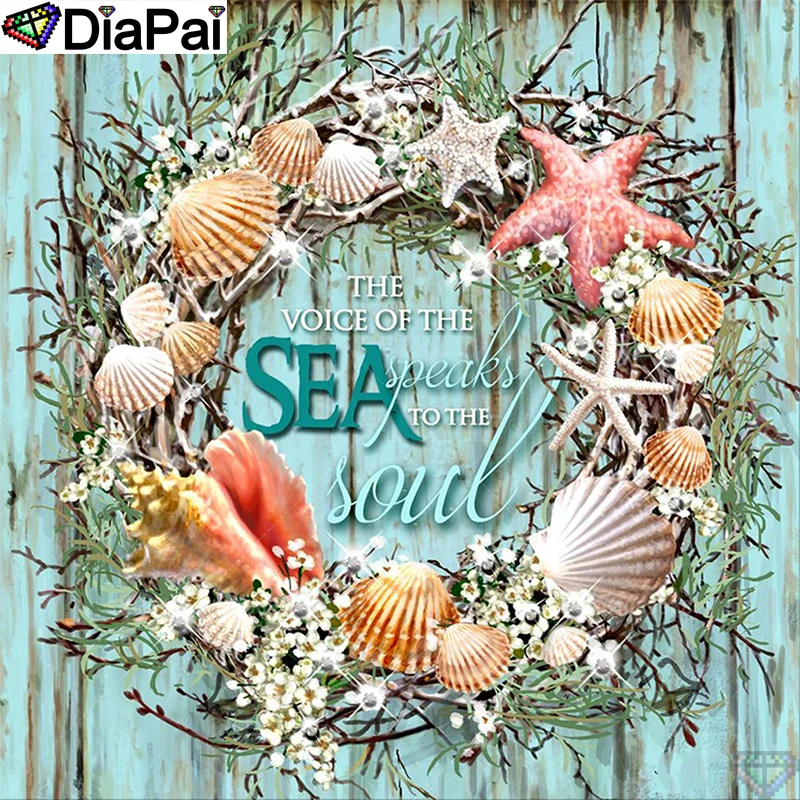 

DiaPai 5D DIY Diamond Painting 100% Full Square/Round Drill "Text starfish " Diamond Embroidery Cross Stitch 3D Decor A21527