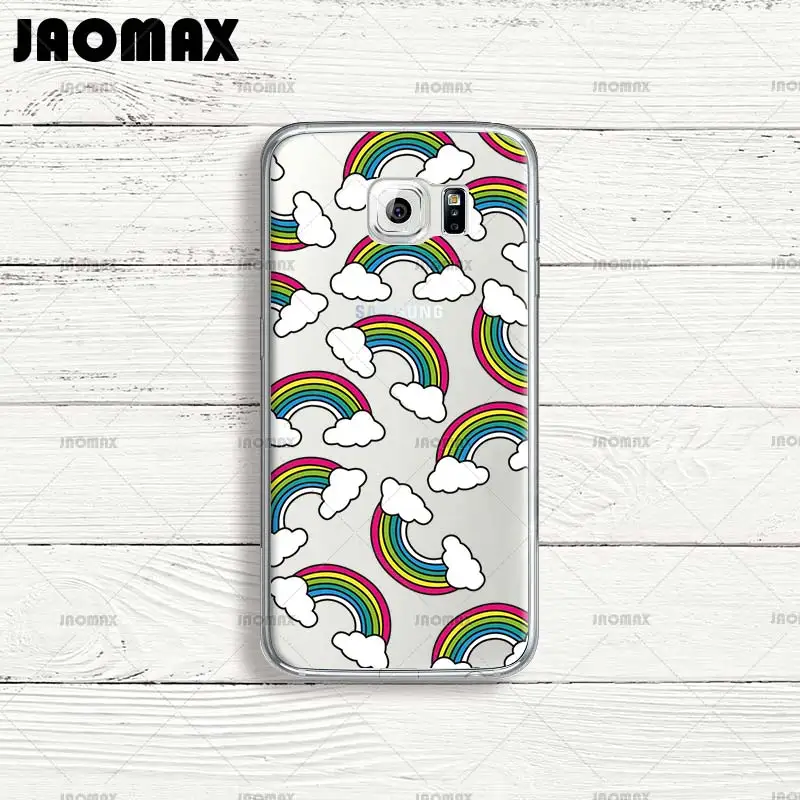 Jaomax Cartoon Unicorn Case For Samsung Galaxy Note 8 S6 S7 Egde S8 Plus A3 A5 J3 J5 J7 Transparent Silicone TPU Phone Bag Cases | Мобильные