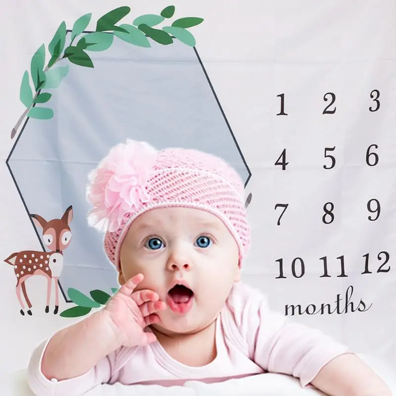 Фон для детской фотосъемки из ткани с цветочным принтом и крыльями из мультфильма, милое украшение, одеяло для новорожденных, Висячие фотографии с принтом на день рождения