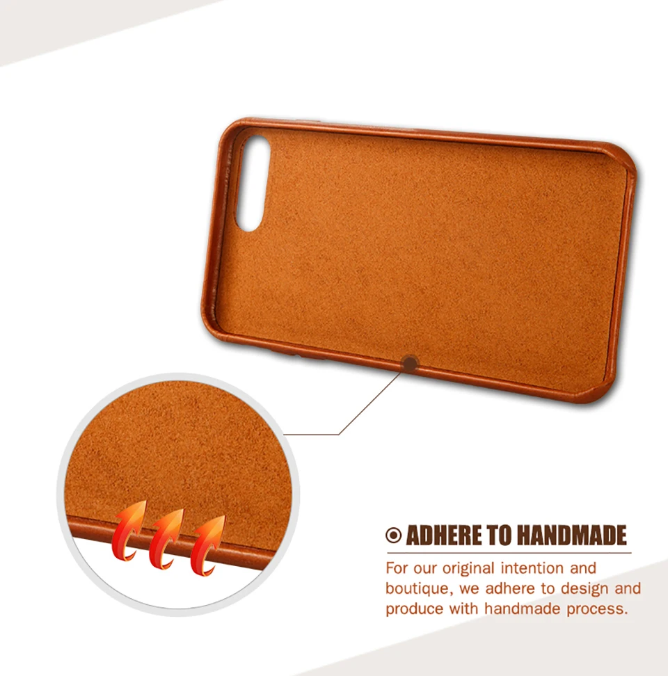 Jisoncase, кожаный чехол для iPhone 8, 8 Plus, чехол из натуральной кожи iphon, роскошный тонкий чехол для iPhone 7, 7 Plus, чехол