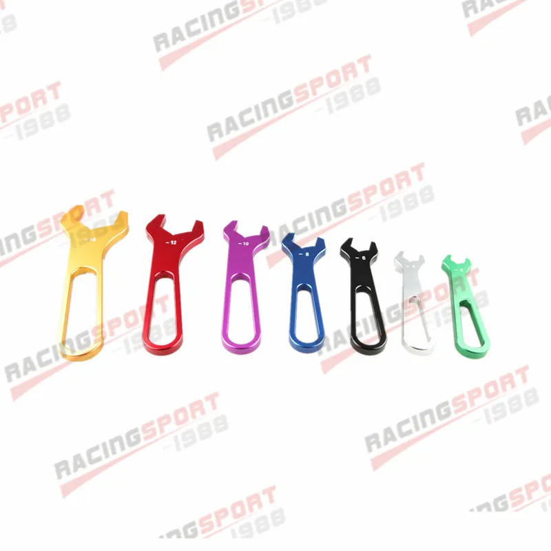 

AN3 4 6 8 10 12 16 AN ALUMINUM FITTING WRENCH SET SINGLE ENDED SPANNER 7PC