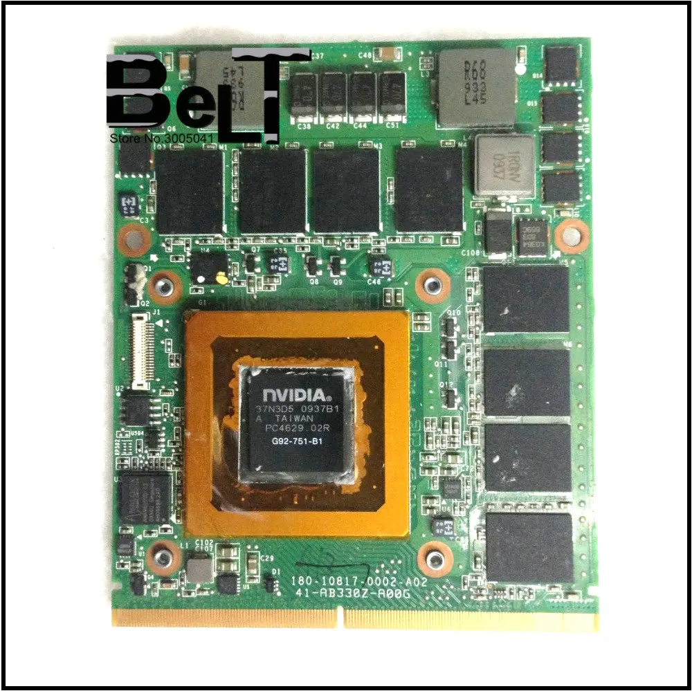 GTX 260M GTX260M 1 ГБ WDXVH G92 751 B1 P/N: 0WDXVH 96RJ4 VGA видео карты для Dell Alienware M15x M17x R1 материнская