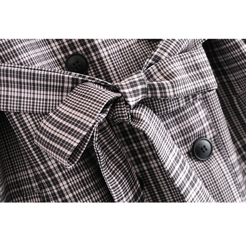 2019 комплект одежды из 2 предметов женский свободный стиль бойфренд клетчатый