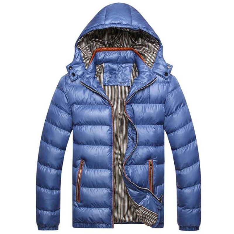 Мужская зимняя куртка с подкладкой модная капюшоном парка зимние куртки 3XL 4XL 5XL