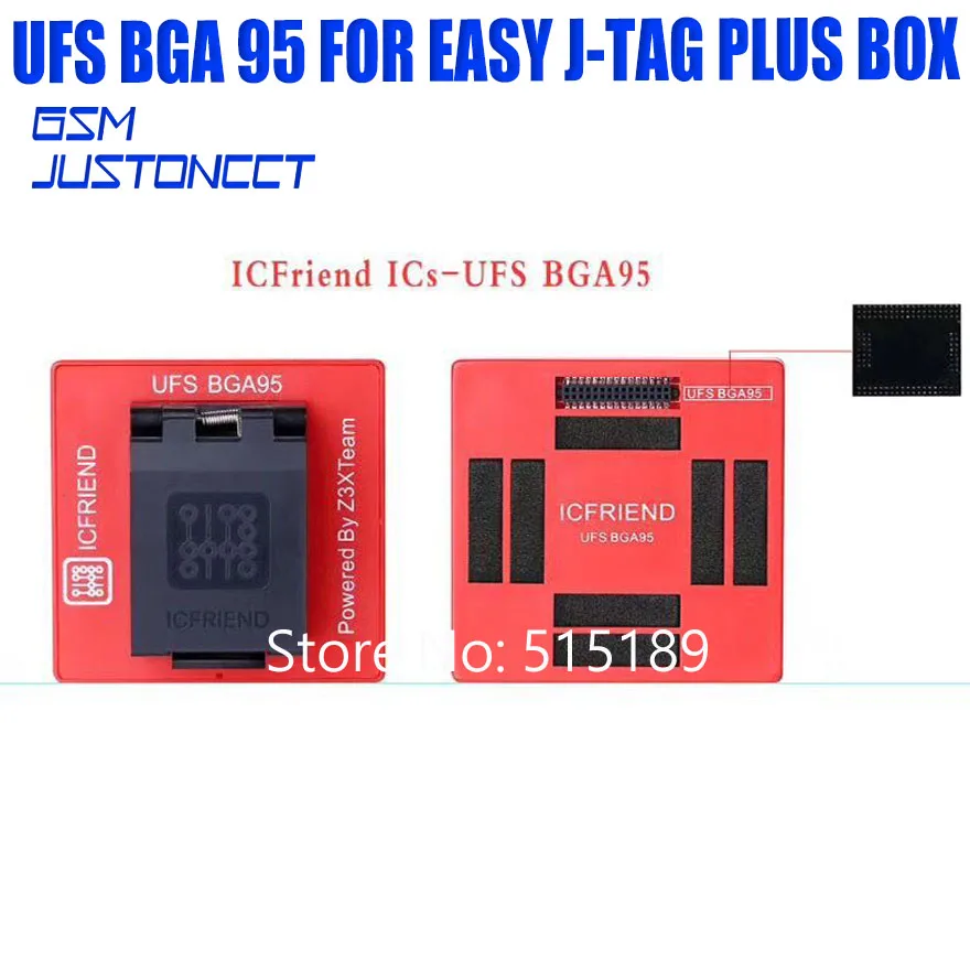 Новейшая версия Easy Jtag Plus UFS BGA 95Socket адаптер для легкий PLUS BOX|Детали устройств связи|