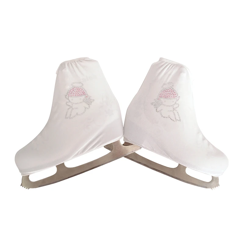 

Nasinaya Figure Skating Shoes Cover Velvet for Kids Adult Protective Roller Skate Ice Skating Accessories shiny Rhinestones 11