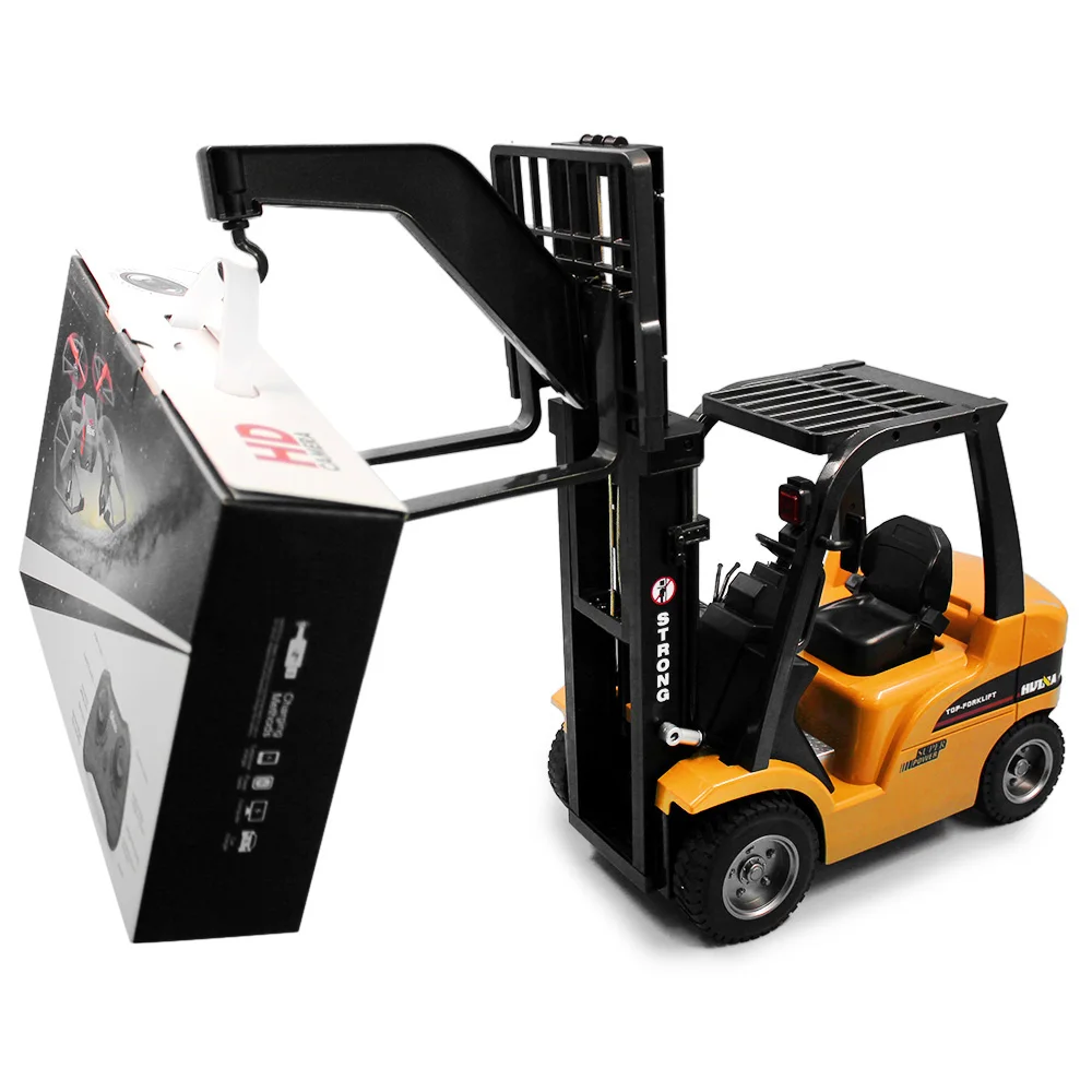 HUINA 1577 2 в 1 RC Вилочного погрузчика кран 1:10 RTR 4 ГГц 8CH 360 градусов вращение