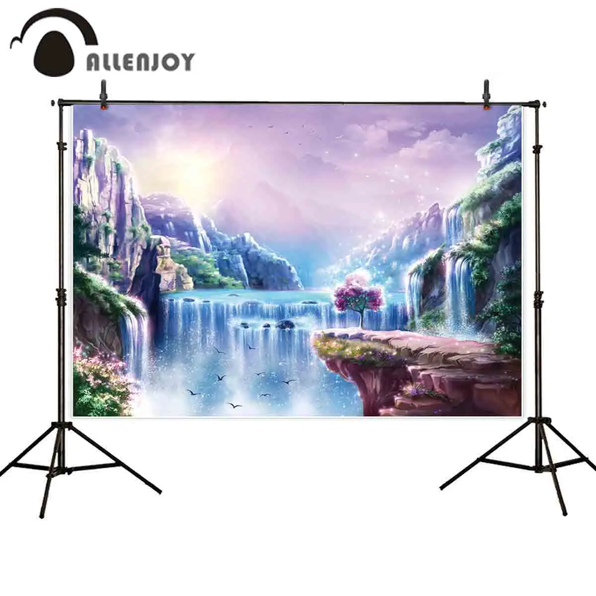Allenjoy Сказочный фон для фотосъемки водопад пейзаж горы Страна Чудес фантазия
