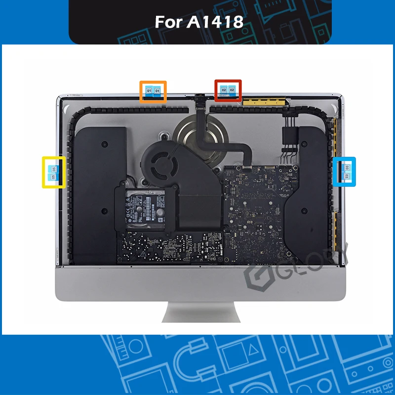 Оригинальный Новый ЖК экран клейкие наклейки лента Бумага Для iMac 21 5 &quotA1418 2012 2013