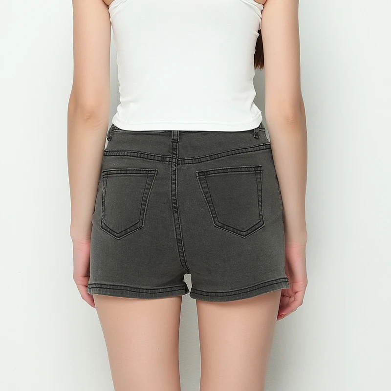 Высокое качество! Женские джинсовые шорты с высокой талией 3 цвета | Женская