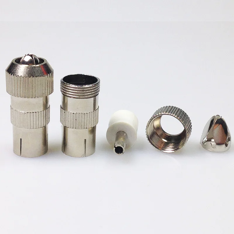 

100pcs/lot F Type Female TV UDARA Connector F Socket TV Jack Digital Cable TV Coax Adapter for TV Cable Screw Coax Converter