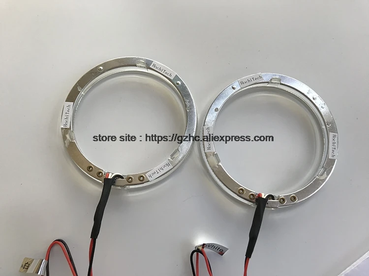 Hochitech CREE светодиодный чип световод Ангельские глазки комплект Halo Кольцо дневной свет с диммером Fuction для Smart Fortwo W451 Mk2 2008