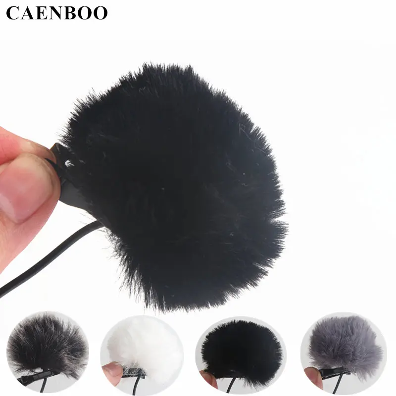 CAENBOO открытый ветровое стекло Ветер протектор Меховой чехол для BOYA BY-M8C M80D M40C M40D WM5 M1 WM8 беспроводной микрофон