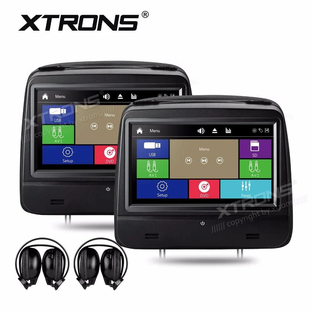 Цифровой сенсорный экран XTRONS 8 &quotHD 1280*720 кожаный чехол автомобильный подголовник