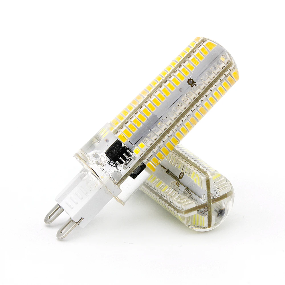152 светодиода 3014 SMD диммируемая G9 Светодиодная лампа супер яркий свет Sillcone корпус