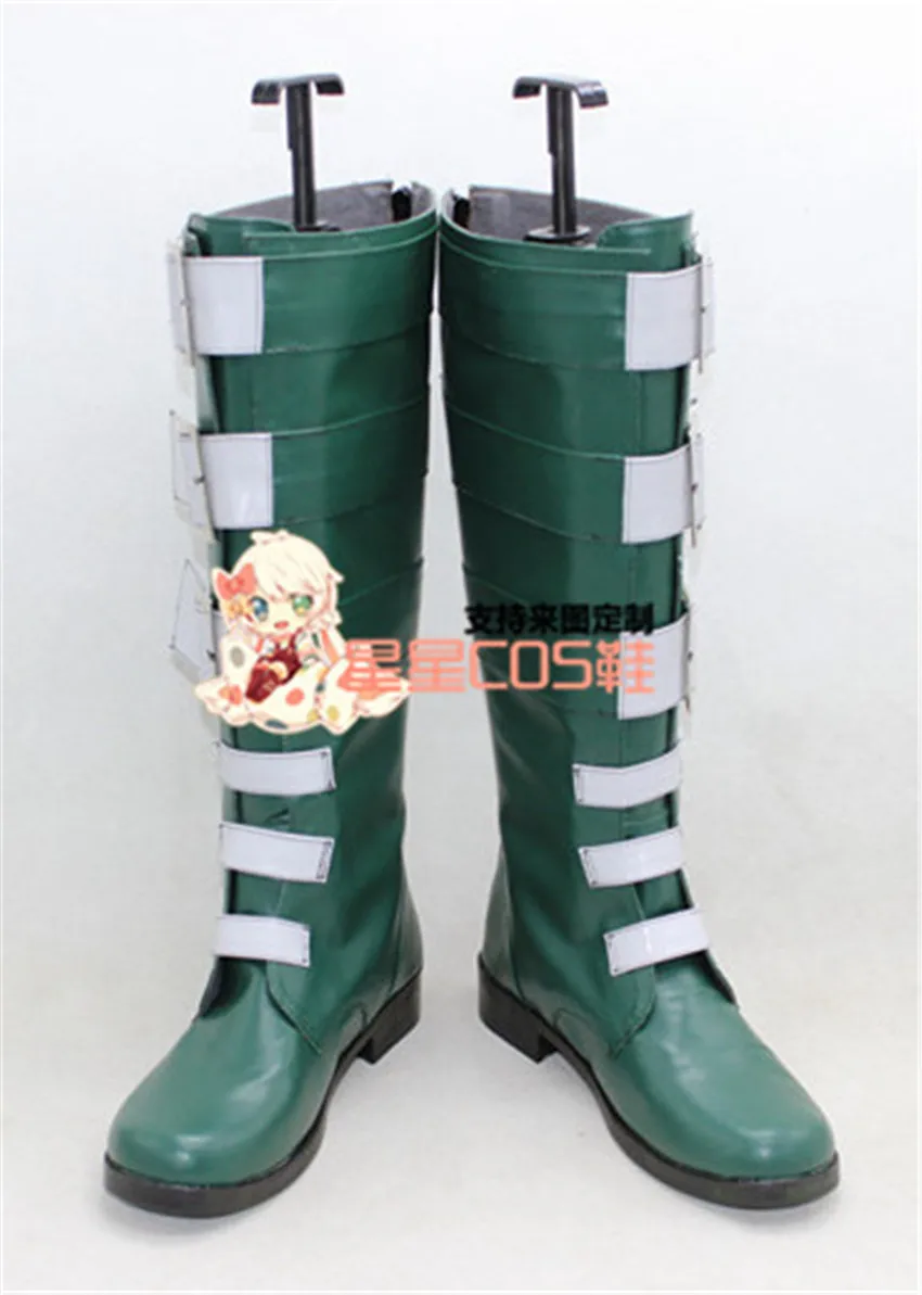

Сапоги X002 для косплея на Хэллоуин LOL Jinx The Loose Cannon Green