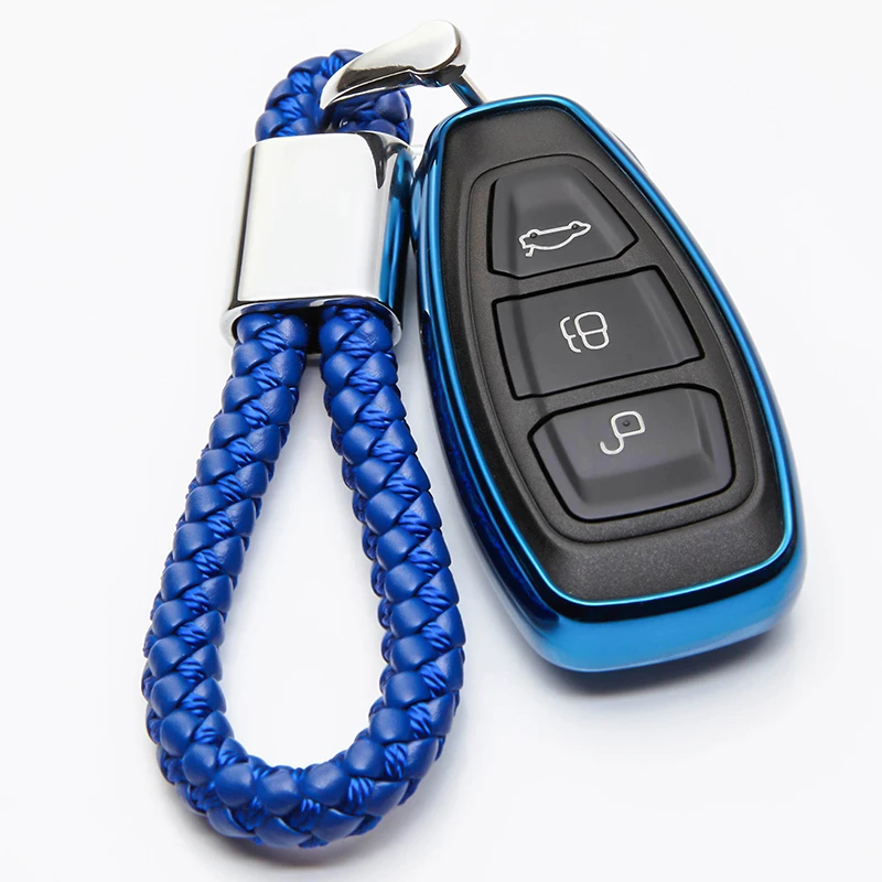 Мягкий ТПУ чехол для ключей защитный Ford Fiesta Focus Mondeo Ecosport Kuga ST ar Smart Remote Key Shell