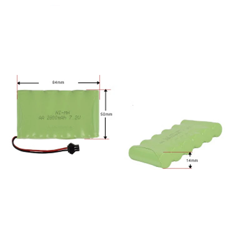 

7.2V 2800mAh Ni-MH Battery With 5 in 1 Charger For Remote Control Toys Lighting Electric Tool AA Group RC TOYS Battery 1.2V*6