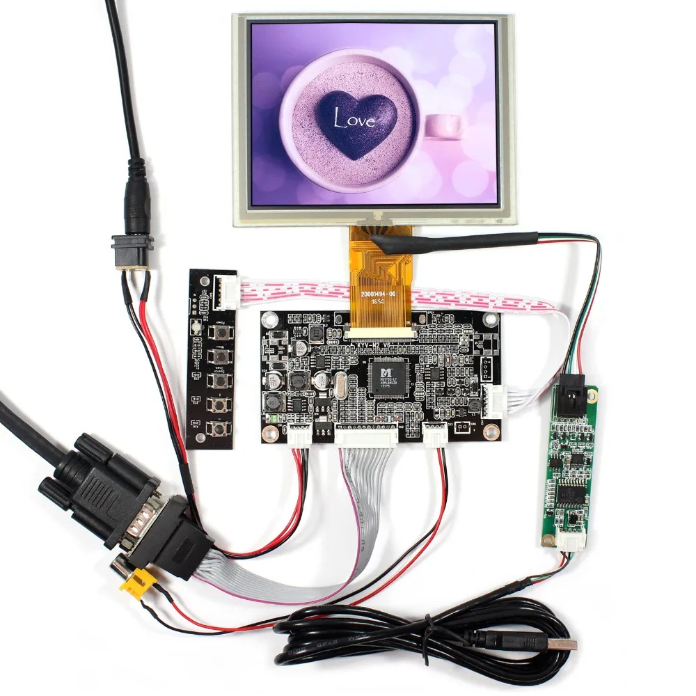 ЖК экран VGA AV плата контроллера дисплея 5 дюймов ZJ050NA 08C 640x480 50pin панель с сенсорным