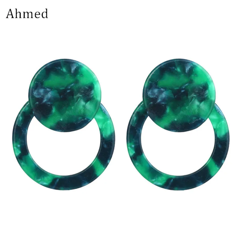 Женские винтажные серьги из акриловой смолы в этническом стиле|Серьги-гвоздики| |