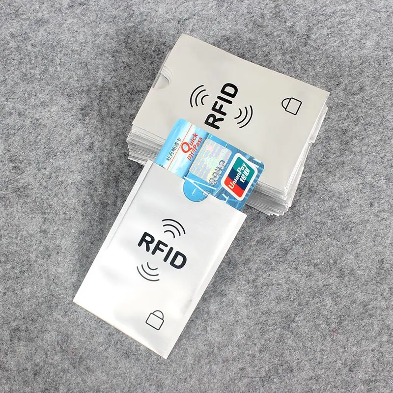 5 шт. цветной Анти Rfid кошелек блокирующий считыватель Блокировка банк держатель