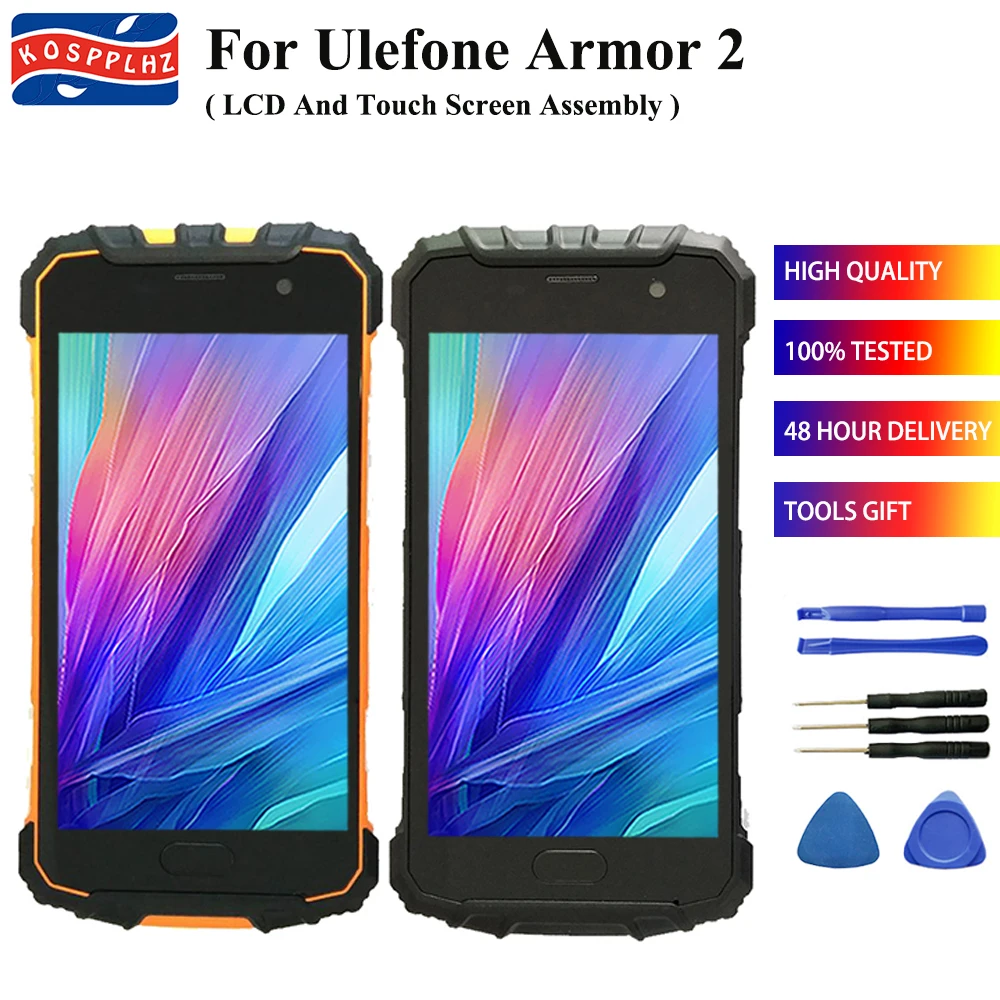 KOSPPLHZ Новый 5 0 ''для Ulefone панцири 2 ЖК дисплей + сенсорный экран планшета