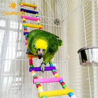 10 steps new arrival love bird parrot colorful climbing ladder toy parrot swing toys parrot supplies