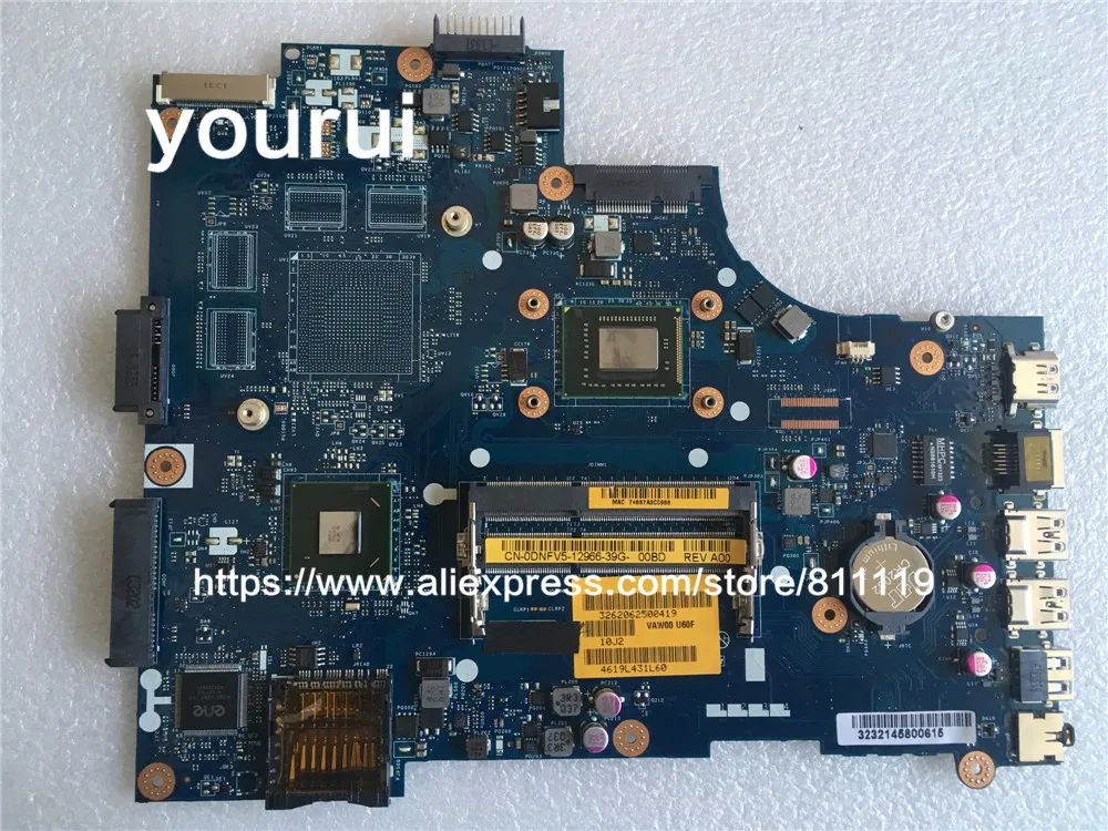 

Yourui для DELL 15-5521 3521 для материнской платы со стандартным процессором DNFV5 0DNFV5