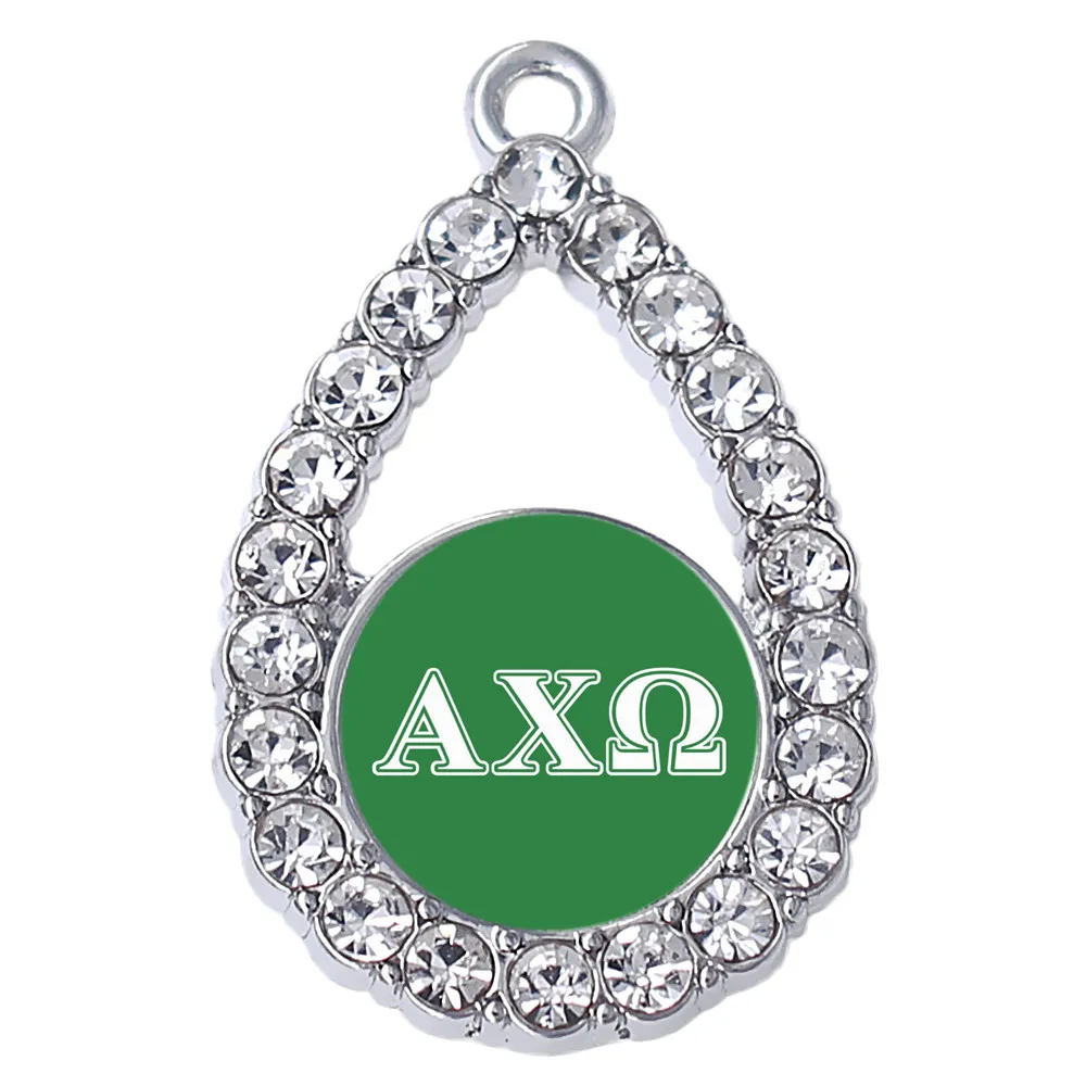 Metal sticker Alpha Chi charms sorority fraternity pendants greece members society Associations jewelry for bracelets necklaces | Украшения