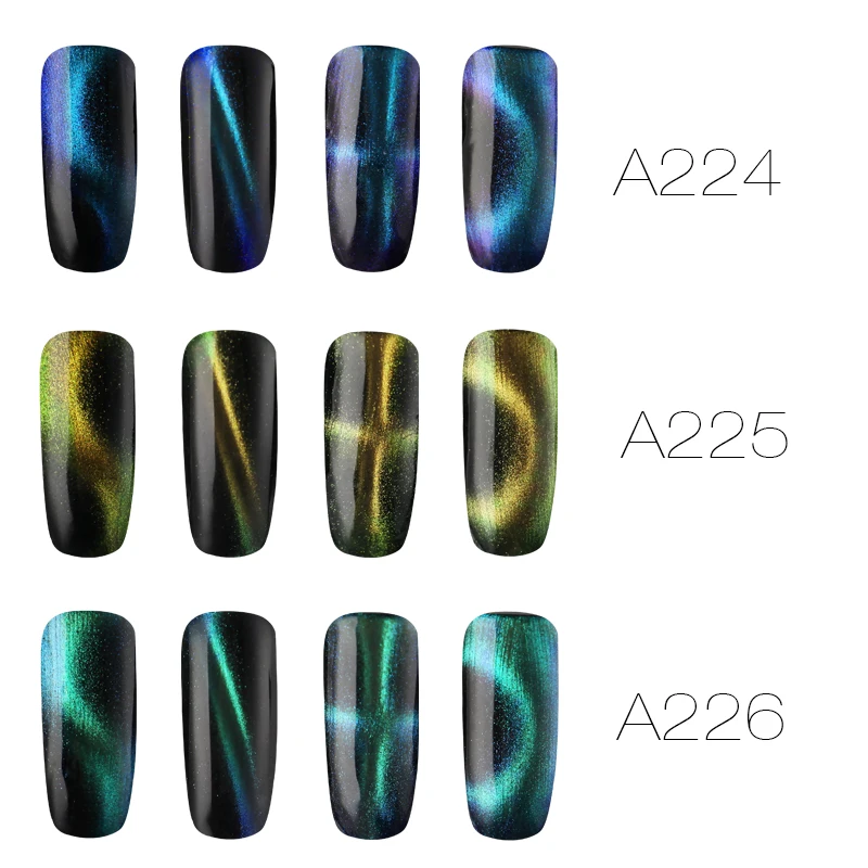 ROSALIND Gel 1S Magic 4D Cat Eye Nail Polish Semi permanent UV Lacquer Soak off Art Varnish For Nails Manicure | Красота и здоровье