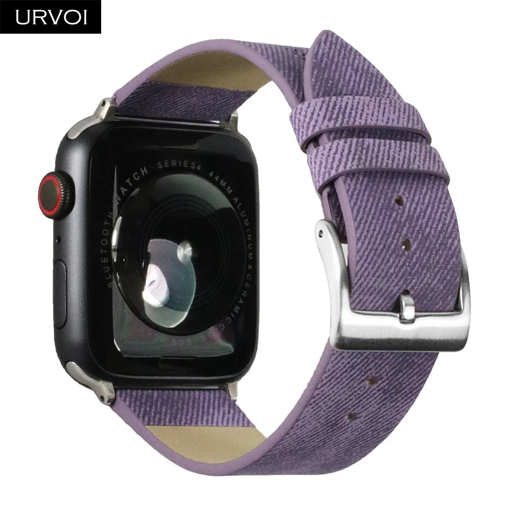 URVOI ремешок для apple watch series 4 3 2 1 iwatch PU Кожаный Удобный прочный дизайн с пряжкой 40 44