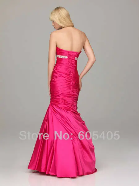 wholesale-Custom Made Beaded Sweetheart Sexy Mermaid Prom Dress Bridesmaid Dresses 2014 Custom | Свадьбы и торжества