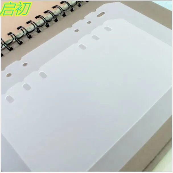 A5 PP матовый планер внутренние страницы разделительная пластина Diario Binder Planner