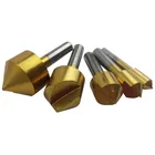 5 шт.компл. Метрическая Зенковка для деревообработки, сверло 90 градусов, одна канавка, кромка, фаска 6 мм-19 мм, дерево из высокоуглеродистой стали