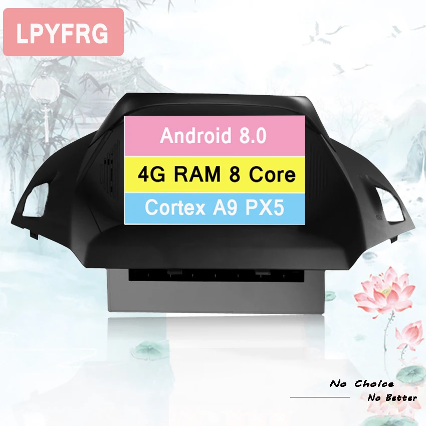 Автомобильный DVD-плеер Octa Core android 10 0 GPS Glonass навигация Мультимедиа для Ford Kuga C Max 2013 +