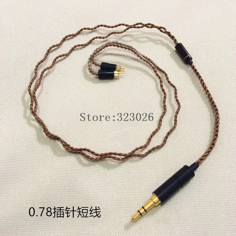

custom 0.78mm pin cable Bluetooth-compatible earphone cable diy earphone wire with pin