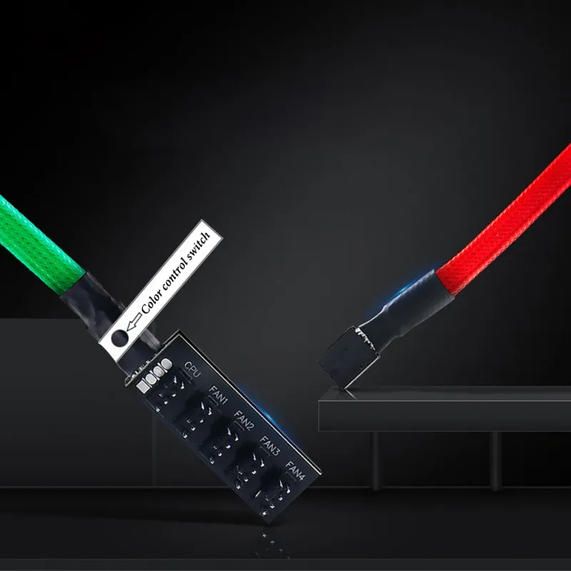 DR12 чехол для компьютера PC Вентилятор охлаждения RGB регулируемый светодиодный 120 мм тихий кулер ИК пульт дистанционного управления 3Pin/4Pin RGB удлинитель PC радиатор