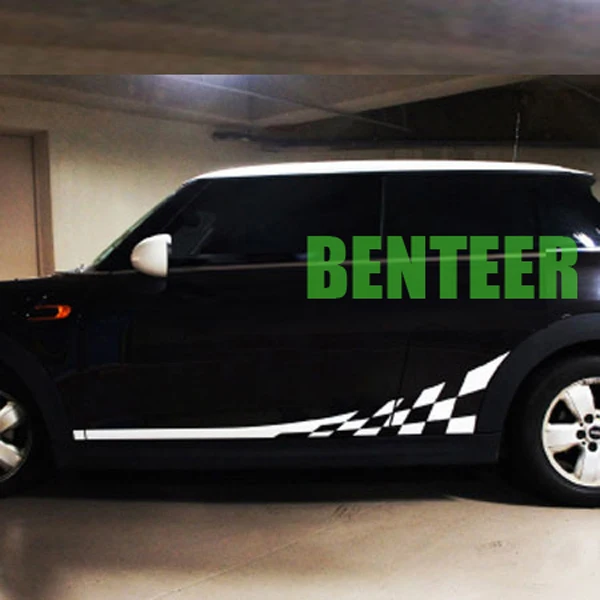 

2pcs/lot TAIWAN KK car body sticker for bmw mini cooper one clubman countryman paceman F55 F56 R56 R60