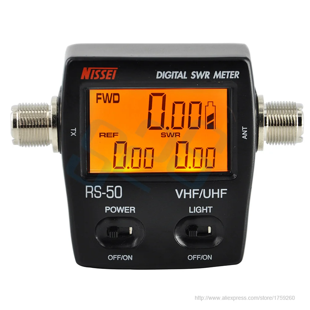 RS-50 цифровой счетчик SWR/Ватт NISSEI 125-525 МГц UHF/VHF M Тип коннектор для TYT Baofeng