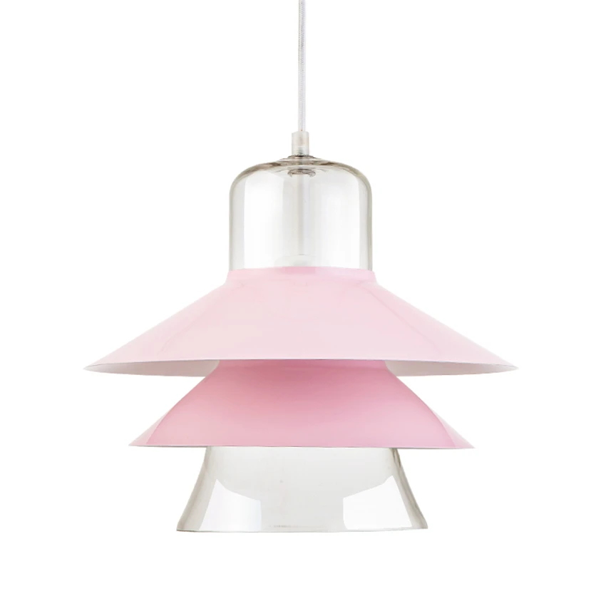Modern Color Led Glass Pendant Lights Lamps Bedroom Bedside Living Room Cafe Office Lighting Decor Hanging Light Fixtures | Лампы и