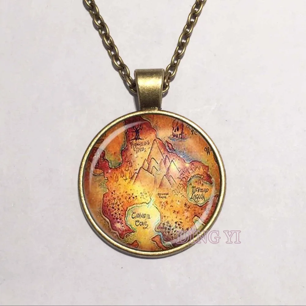 Питер Пэн ожерелье карта нетландии Нетландии сказка художественное