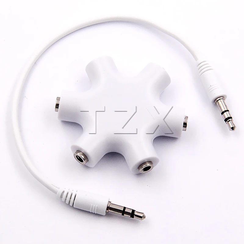 Newest Arrival 3.5mm Headphone Earphone Audio Splitter 1 Male to 2 3 4 5 Female Cable | Электроника