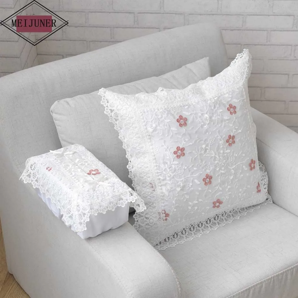Meijuner Наволочка на подушку японский образец Подушка с рисунком кружева вышитые