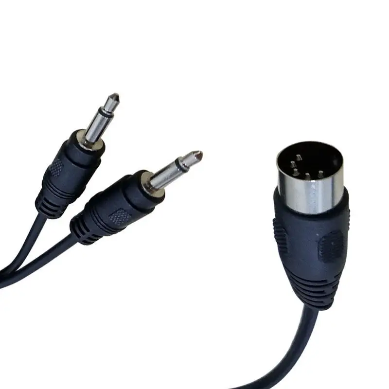 5 контактный кабель адаптер MIDI Din папа 2x3 мм моно аудио черный 1 м|adapter cable|din pinadapter cord