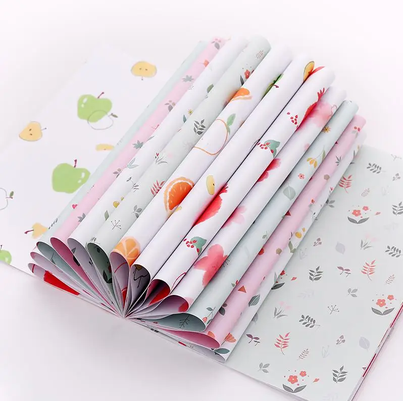 Fruit 24 Sheet Lbsisi жизнь 16/24 листа/уп наклейки для ногтей с много частот в горошек ленты цветок подарочная упаковка Бумага упаковка для книг Бумага пыли анти-старый Свадебная Упаковка - Цвет: Fruit 24 Sheet