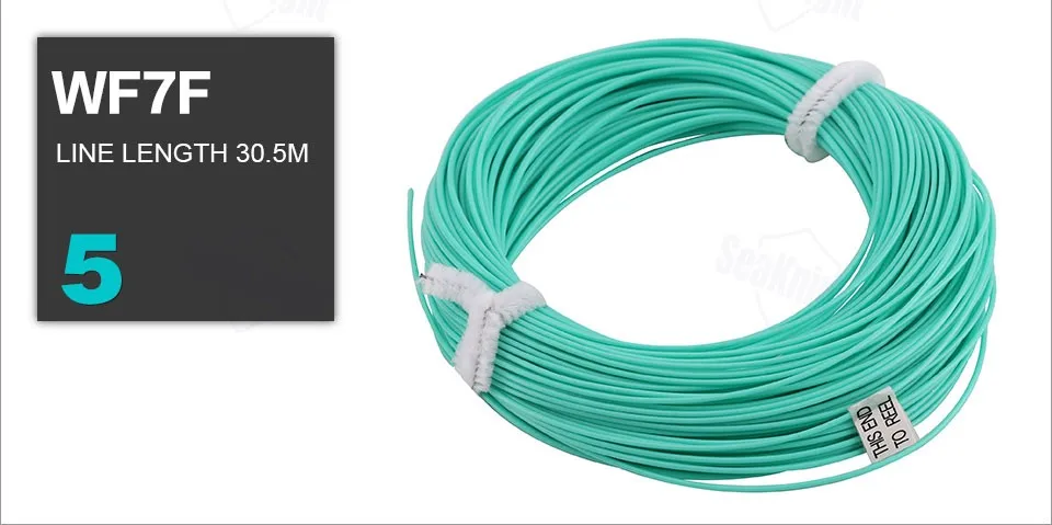 SeaKnight 100FT 30,5 M WF 3/4/5/6/7/8/9/10/11/12F леска для ловли нахлыстом Вес вперед плавающая леска 100FT двойной конус Летающая леска