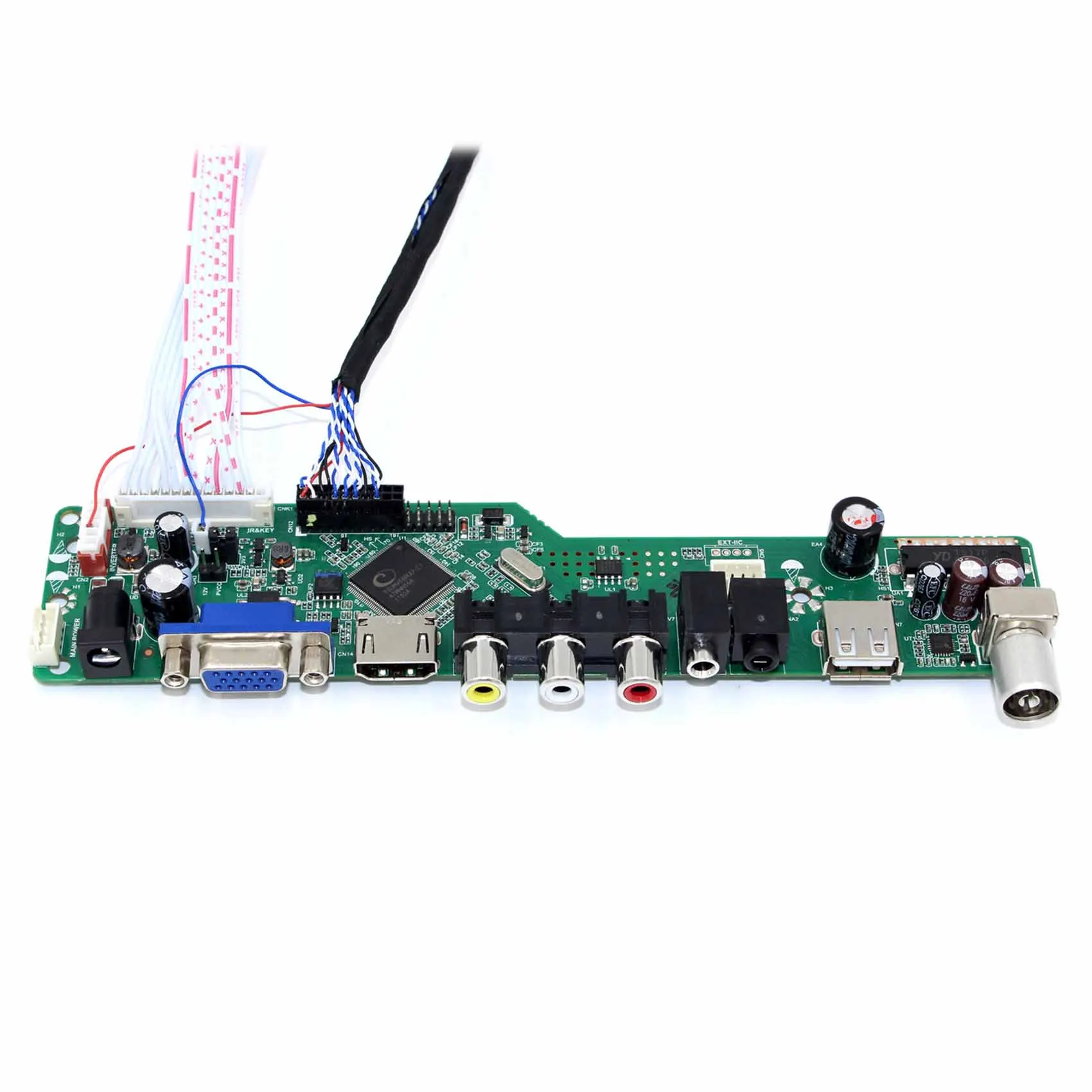 TV+H DMI+VGA+AV+USB+AUDIO LCD Controller Board Work for 8.9inch 10inch CLAA089NA0ACW HSD100IFW1 1024x600 Panel | Электроника