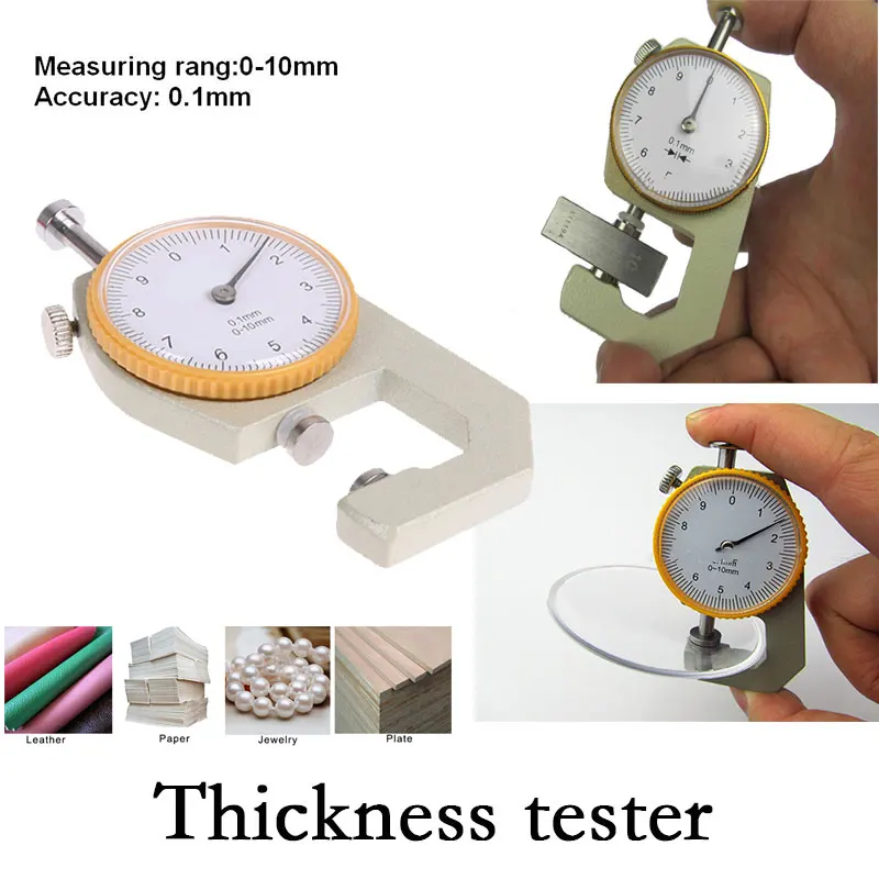 Металлический прочный толщиномер тестер прочная толщина микрометра измеритель