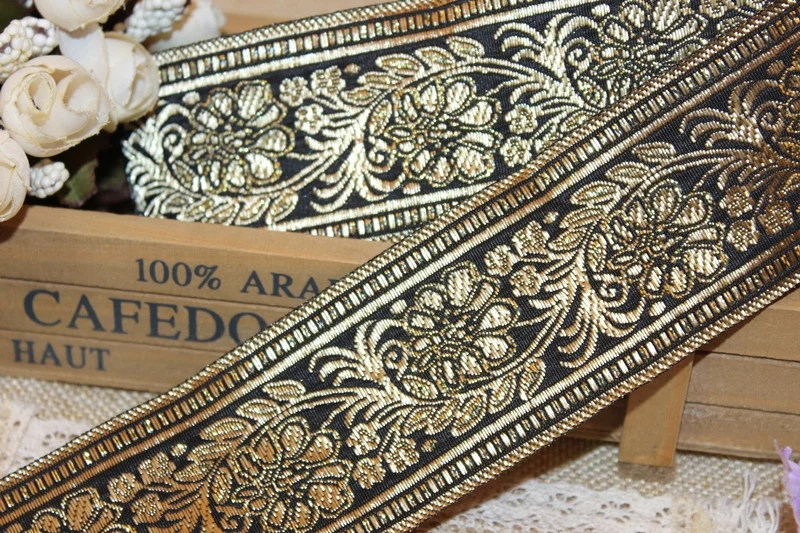 Шириной 5 см 8 10yards/лот плетеная жаккардовая из Полиэстера Лента с геометрическим