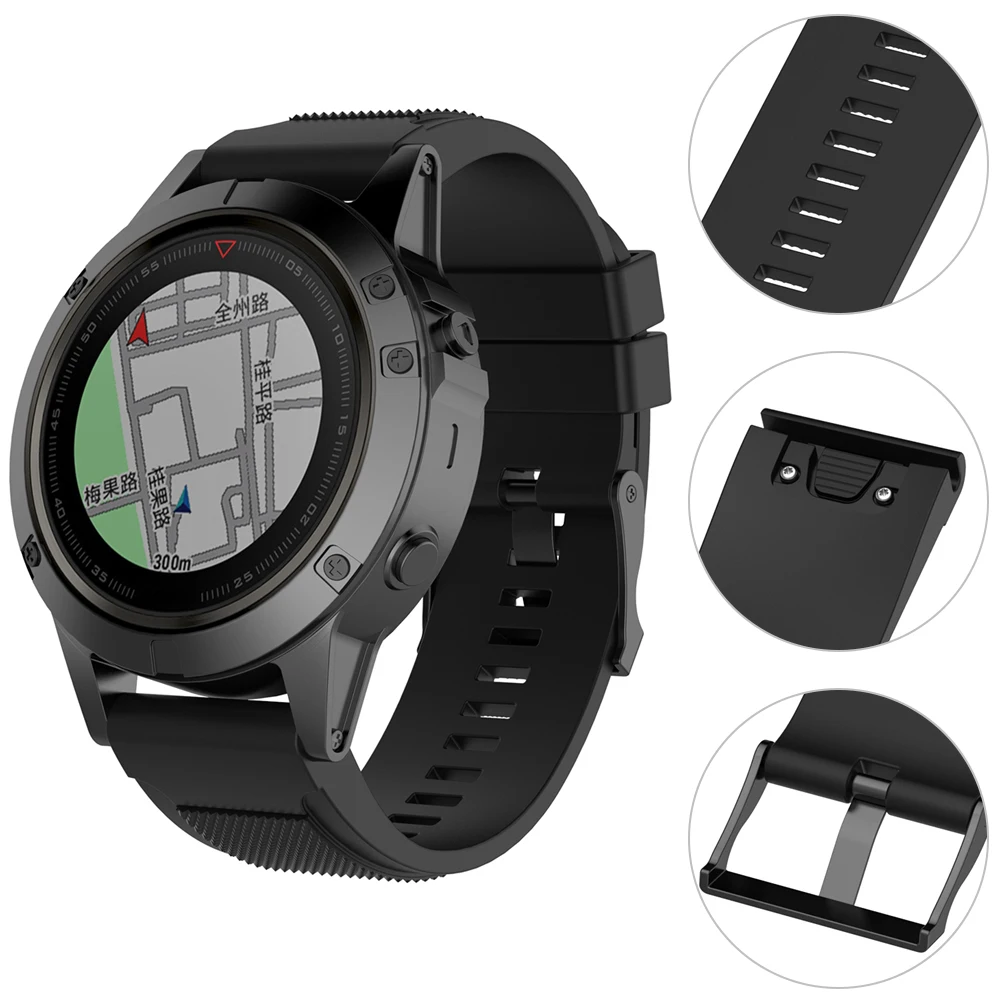 Силиконовый ремешок для часов 26 мм garmin fenix 5X fenix3 HR fenix3Sapphire D2 Bravo quaitx3 tactix smartwatch